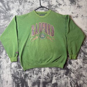 Vintage Radford Long Sleeve Green Crewneck Sweater Size X-Large